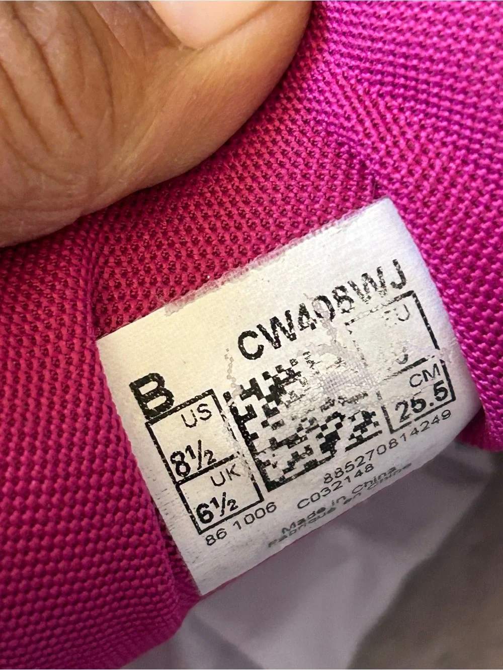 New Balance Kids White Sneakers with Pink Accents